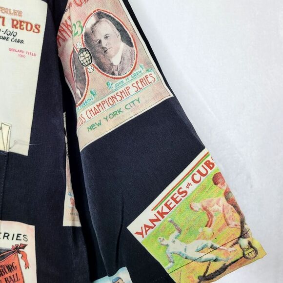 Vintage Sporty Memoreez Baseball Button Down Shirt Size L - Picture 4 of 11